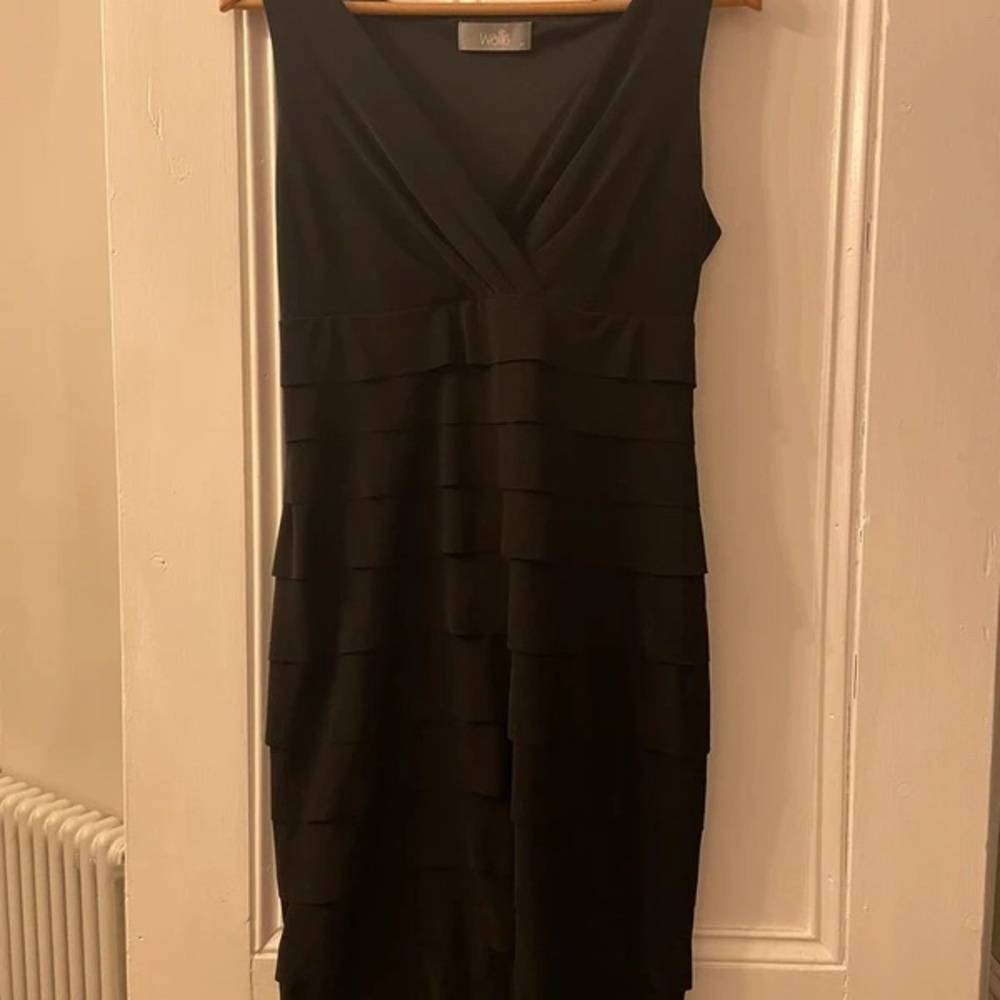 Wallis Black Layered Mini Dress
